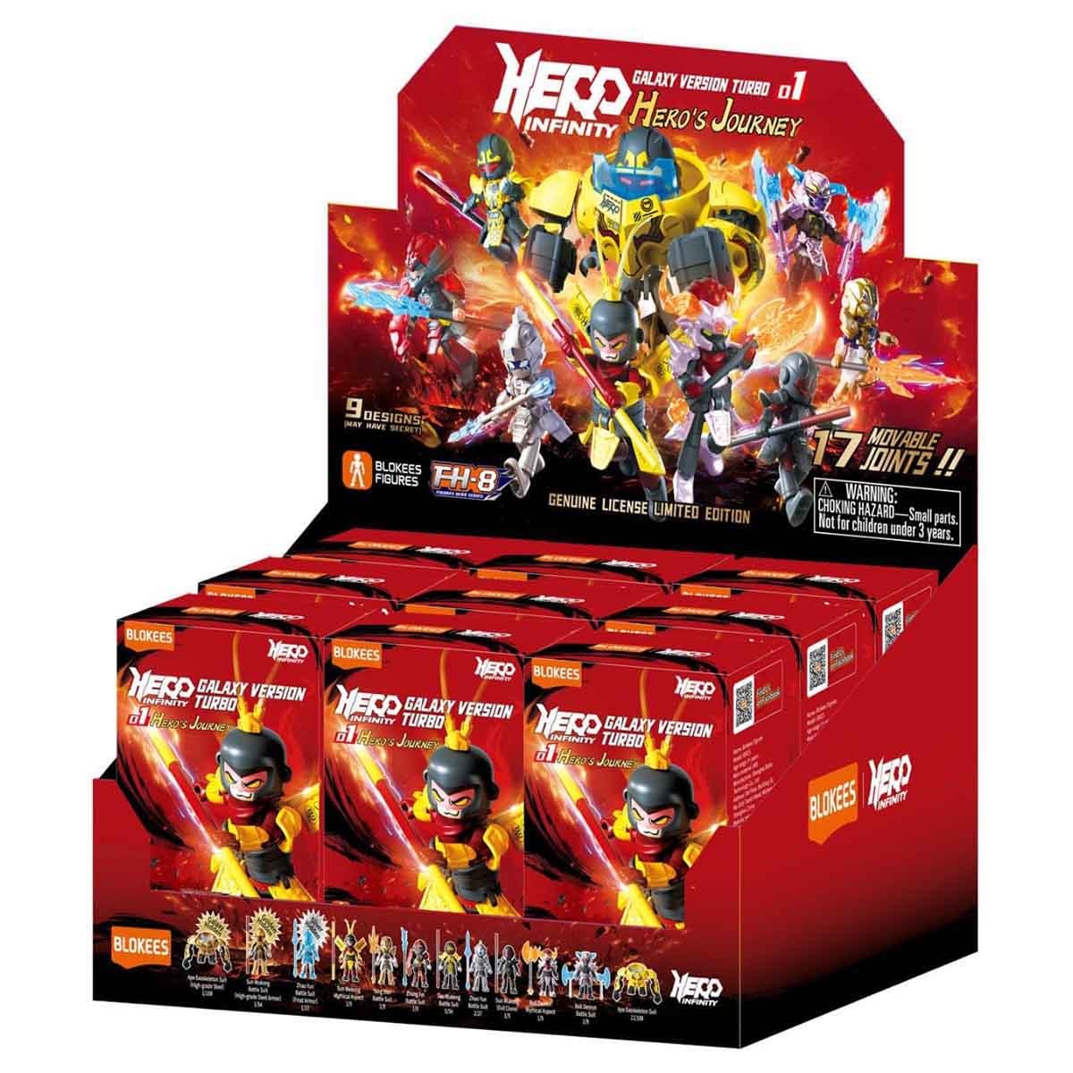 Blokees Hero Infinity 85015 Galaxy Version Tubro 01 Hero's Journey Assorted Action Figure Model Kit Unisex, 13+ Years