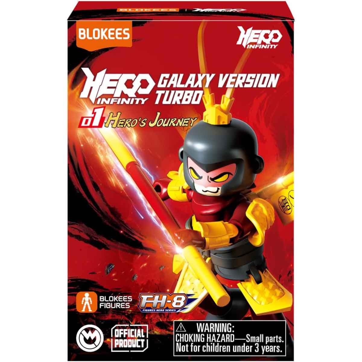 Blokees Hero Infinity 85015 Galaxy Version Tubro 01 Hero's Journey Assorted Action Figure Model Kit Unisex, 13+ Years