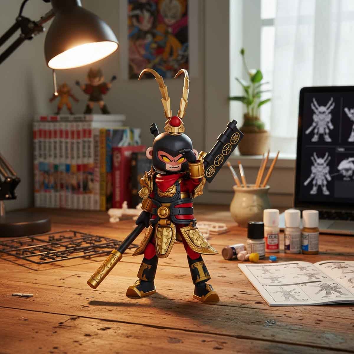 Blokees Hero Infinity 85046 Herospire Armor Version 28 Monkey King Mythical Aspect 2.0 Action Figure Model Kit Unisex, 13+ Years