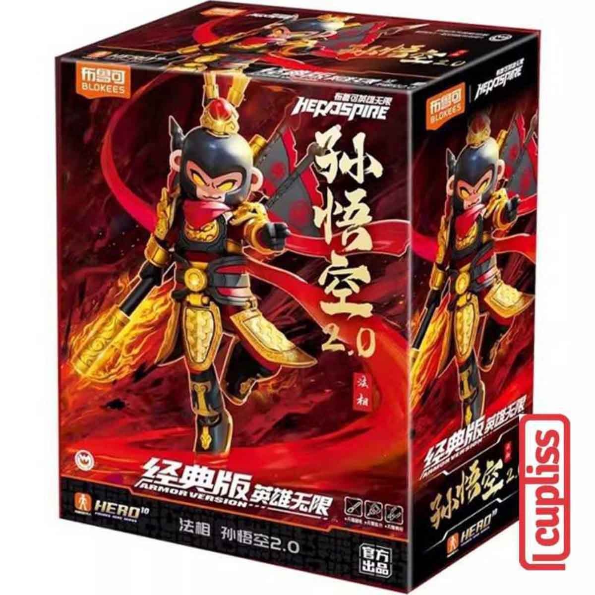 Blokees Hero Infinity 85046 Herospire Armor Version 28 Monkey King Mythical Aspect 2.0 Action Figure Model Kit Unisex, 13+ Years