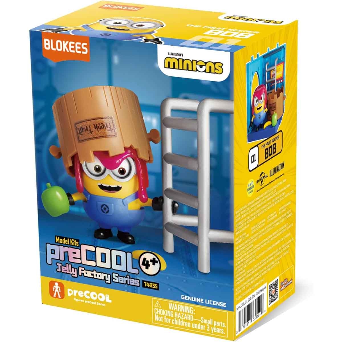 Blokees Minions Precool 01 Bob the Fruit Keeper Action Figure Model Kit Unisex, 5-7 Years