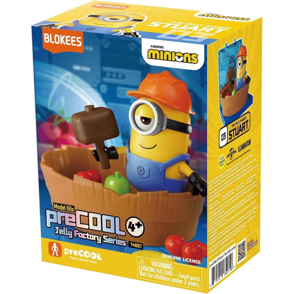 Blokees Minions Precool 03 Stuart the Jelly Maker Action Figure Model Kit Unisex, 5-7 Years
