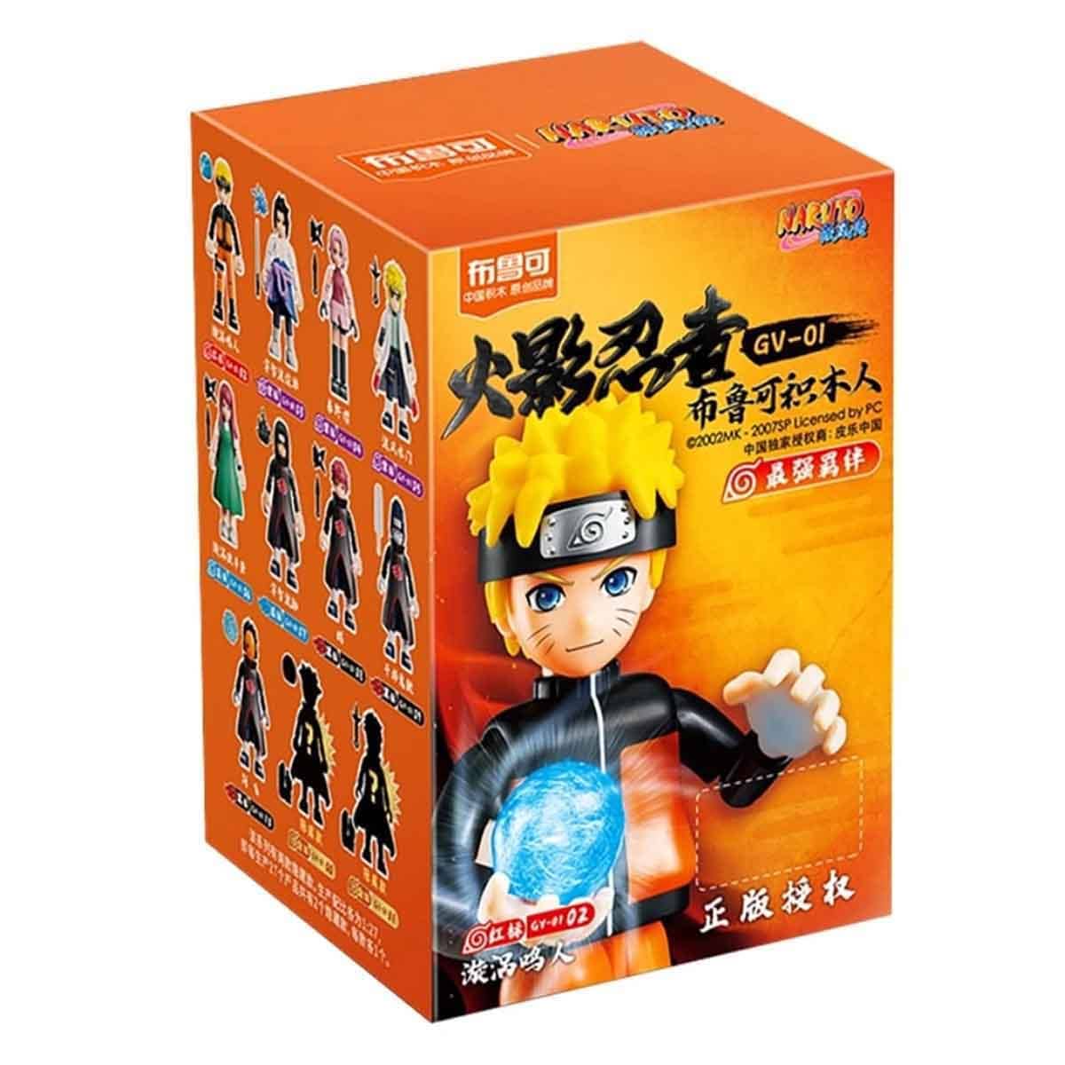 Blokees Naruto 71047 Galaxy Version 01 Ultimate Bond Assorted Action Figure Model Kit Unisex, 13+ Years