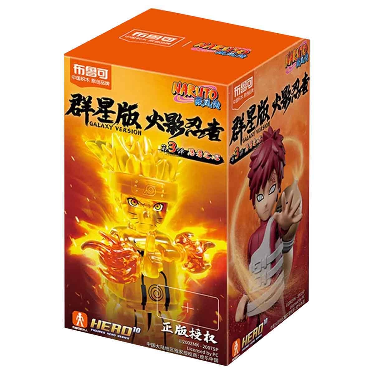 Blokees Naruto 71064 Galaxy Version 03 Heart of A Ninja Assorted Action Figure Model Kit Unisex, 13+ Years