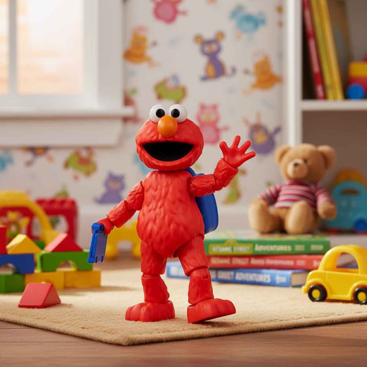 بلوكيس سيسامي ستريت بريكول 01 إلمو مجسم أكشن قابل للتجميع – للجنسين، 3–4 سنوات