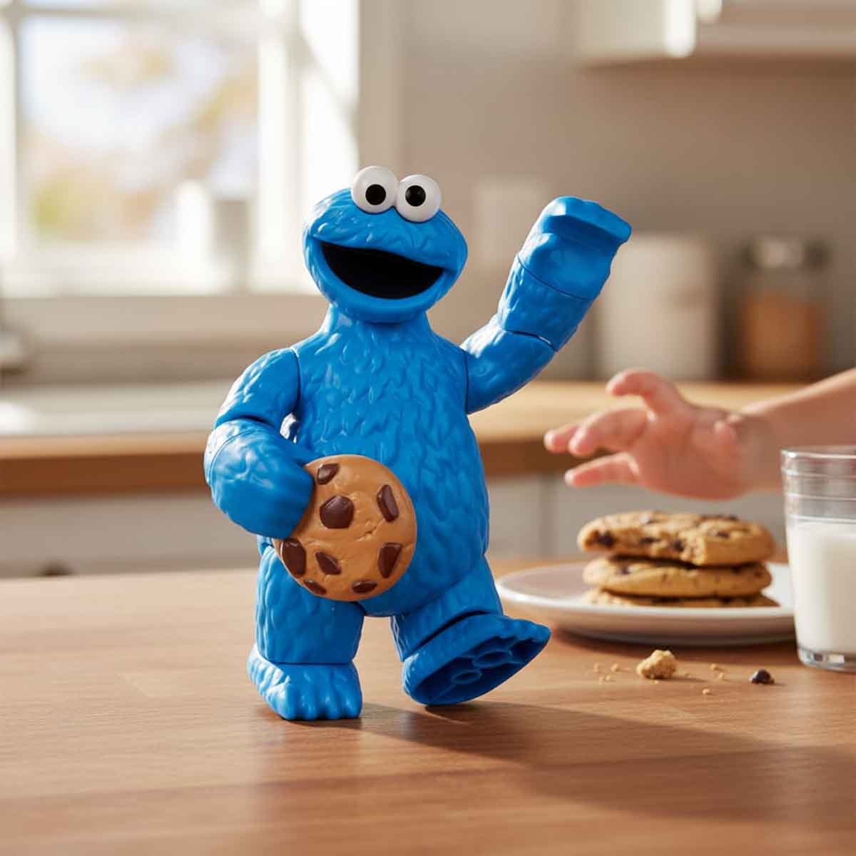 Blokees Sesame Street Precool 02 Cookie Monster Action Figure Model Kit Unisex, 3-4 Years
