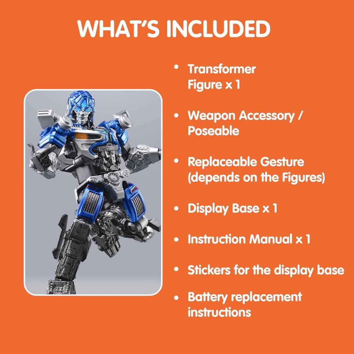Blokees Transformers 4" 71151 Classic Class 06 Mirage Action Figure Model Kit Unisex, 13+ Years