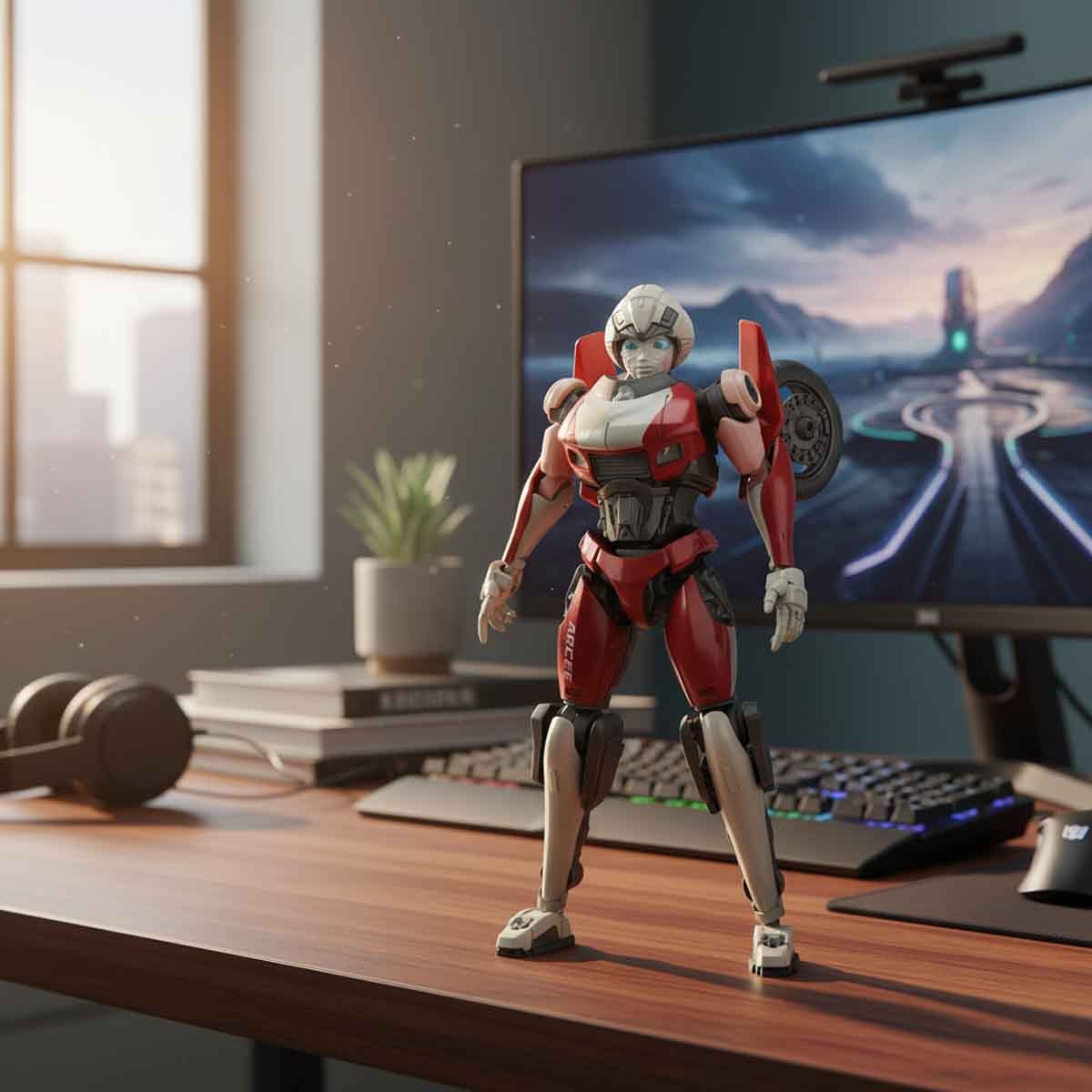 Blokees Transformers 4" 71152 Classic Class 07 Arcee Action Figure Model Kit Unisex, 13+ Years