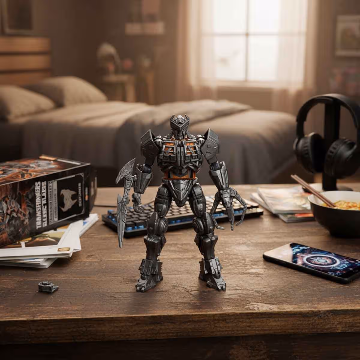 Blokees Transformers 5" 71143 Classic Class 03 Scourge Action Figure Model Kit Unisex, 13+ Years