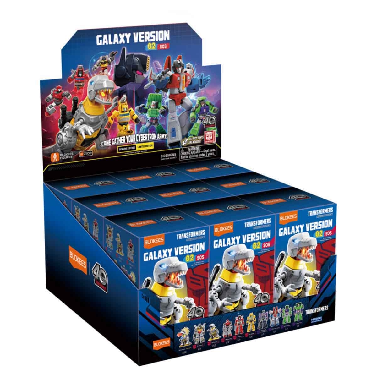 Blokees Transformers 71102 Galaxy Version 02 SOS Assorted Action Figure Model Kit Unisex, 13+ Years