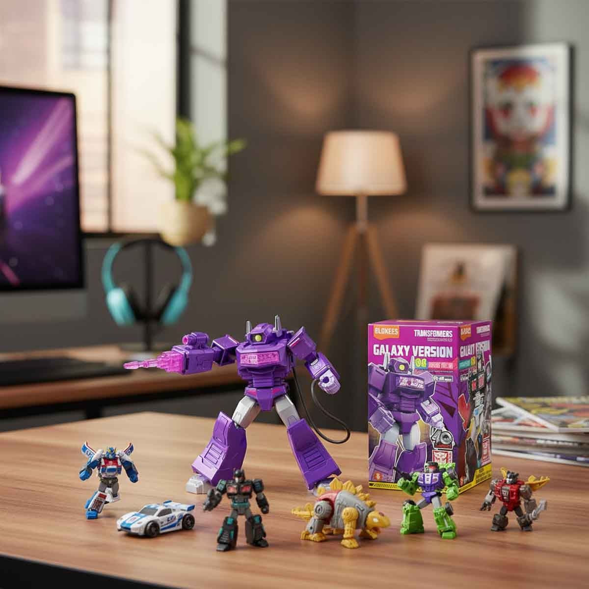 Blokees Transformers 71104 Galaxy Version 04 Fractured Space time Assorted Action Figure Model Kit Unisex, 13+ Years