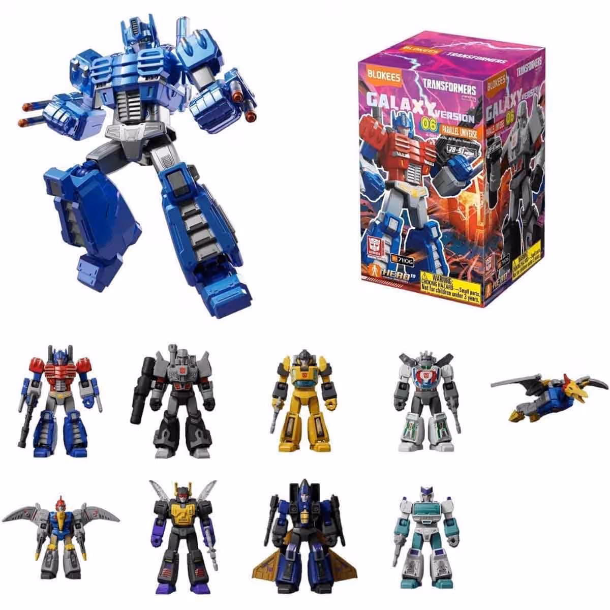 Blokees Transformers 71106 Galaxy Version 06 Parallel Universe Assorted Action Figure Model Kit Unisex, 13+ Years