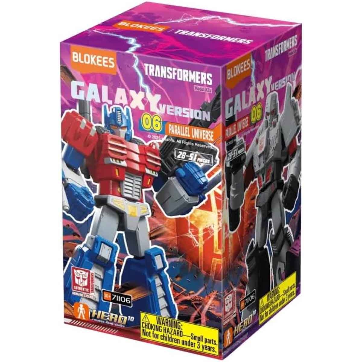 Blokees Transformers 71106 Galaxy Version 06 Parallel Universe Assorted Action Figure Model Kit Unisex, 13+ Years
