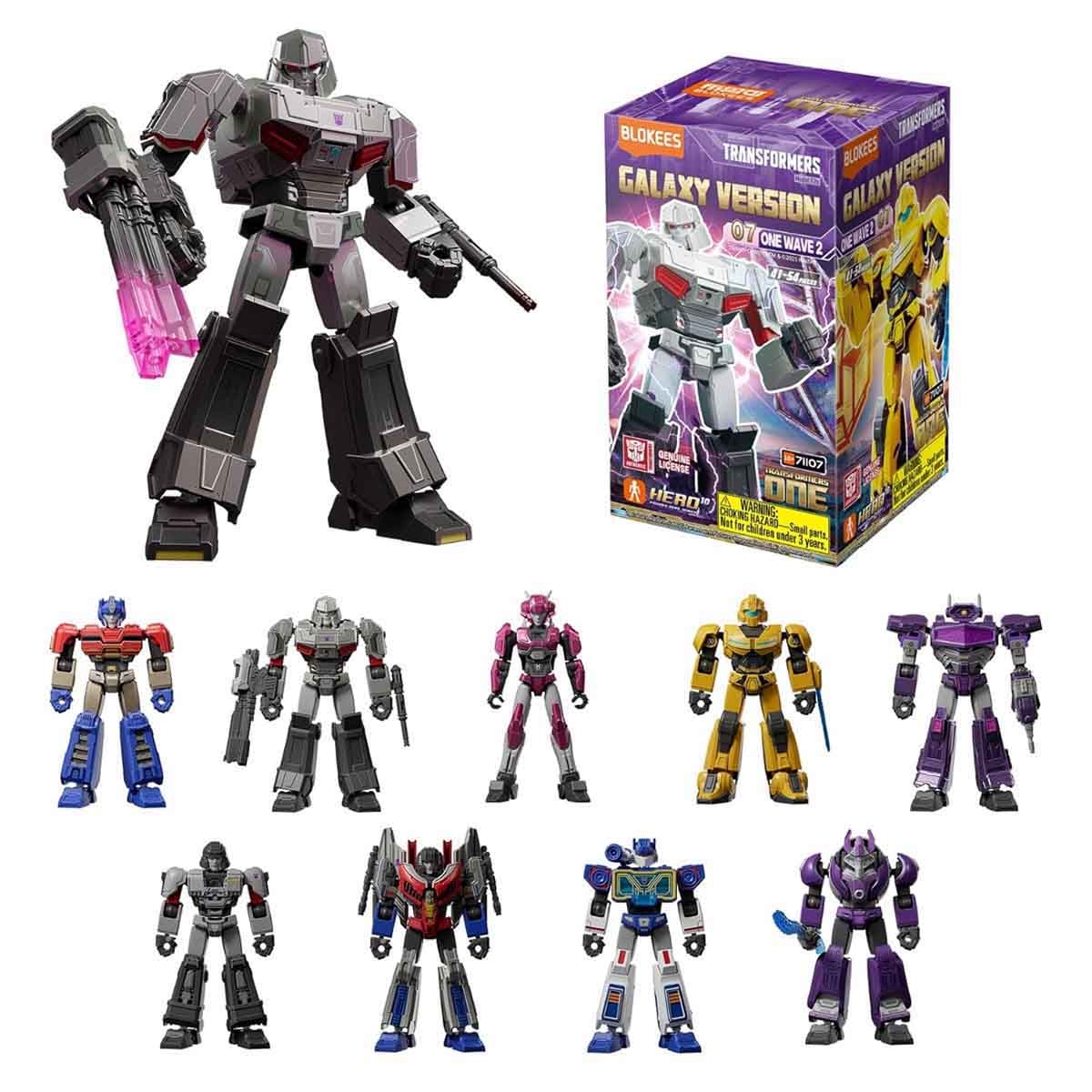Blokees Transformers 71107 Galaxy Version 07 One Wave-2 Assorted Action Figure Model Kit Unisex, 13+ Years