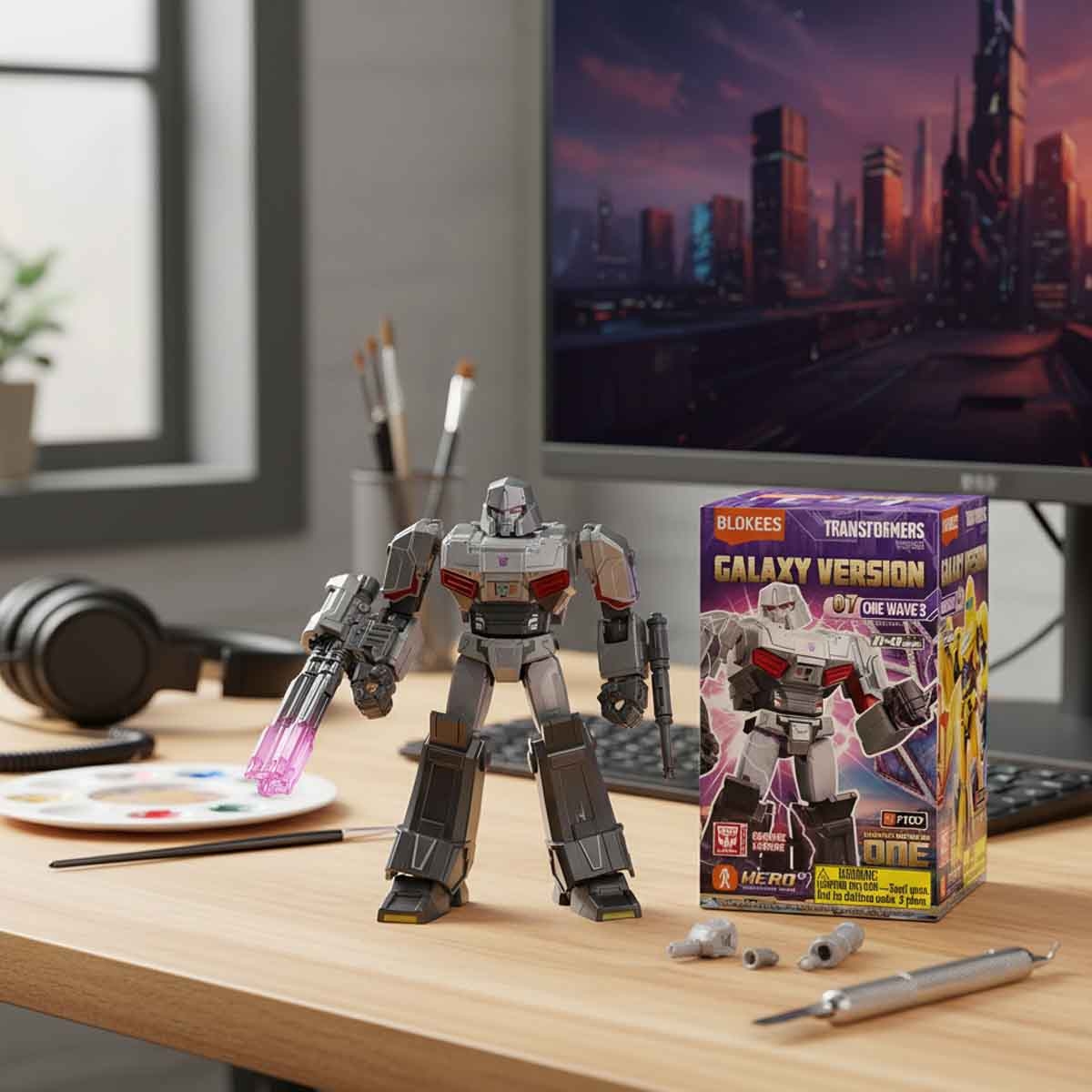 Blokees Transformers 71107 Galaxy Version 07 One Wave-2 Assorted Action Figure Model Kit Unisex, 13+ Years