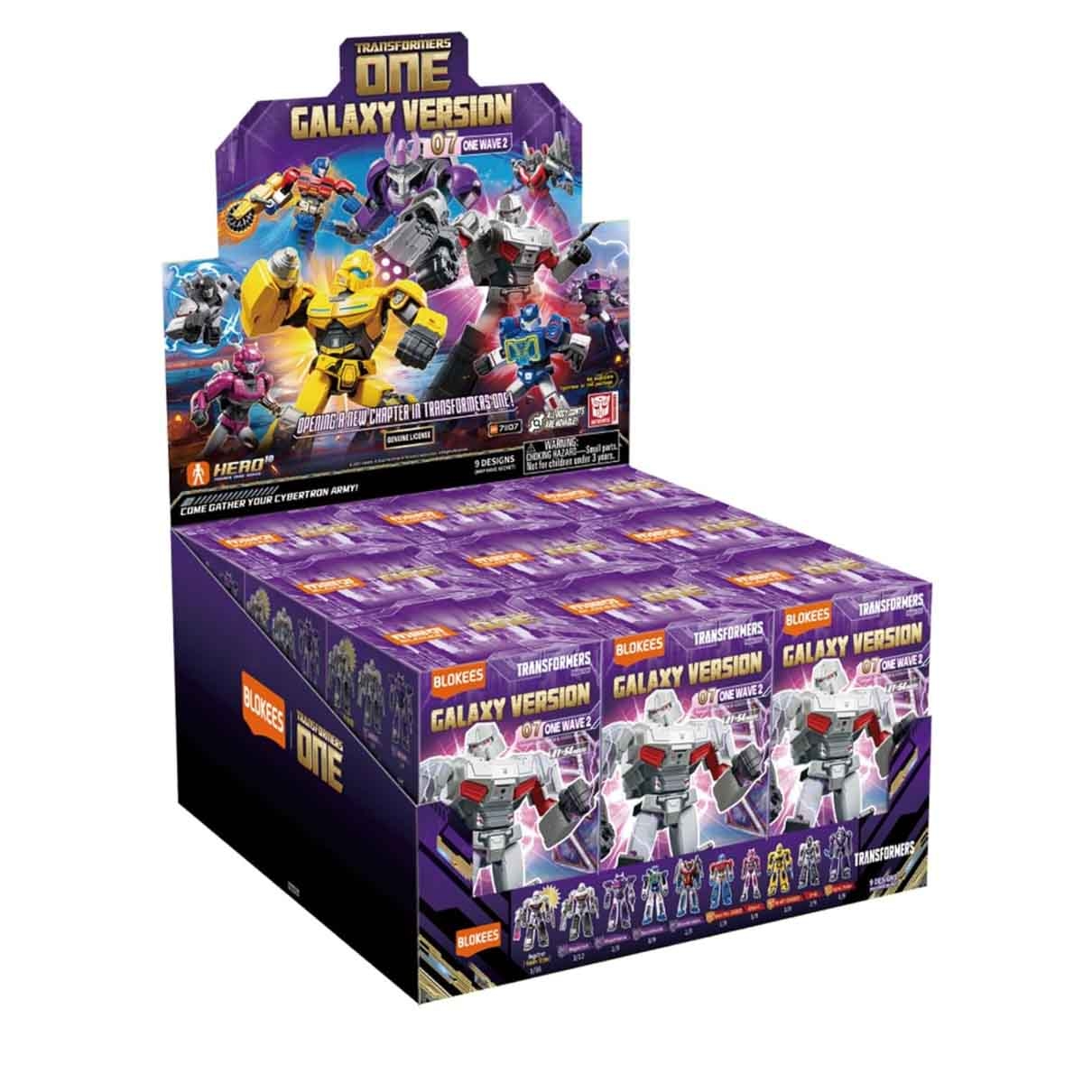 Blokees Transformers 71107 Galaxy Version 07 One Wave-2 Assorted Action Figure Model Kit Unisex, 13+ Years