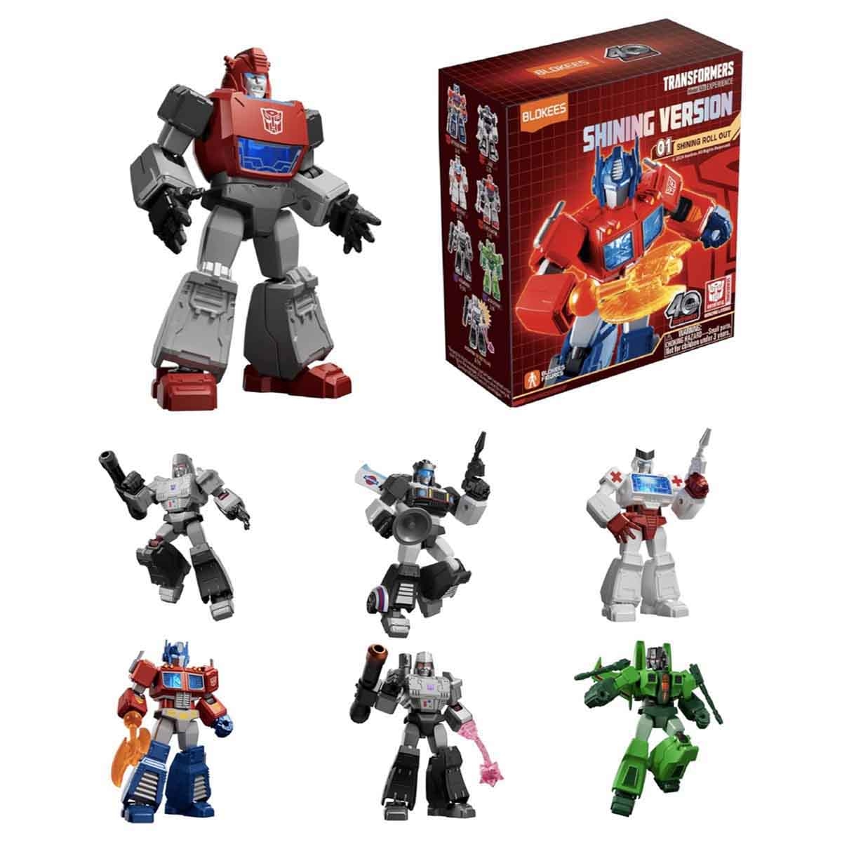 Blokees Transformers 71121 Shining Version 01 Shining Attack Assorted Action Figure Model Kit Unisex, 13+ Years