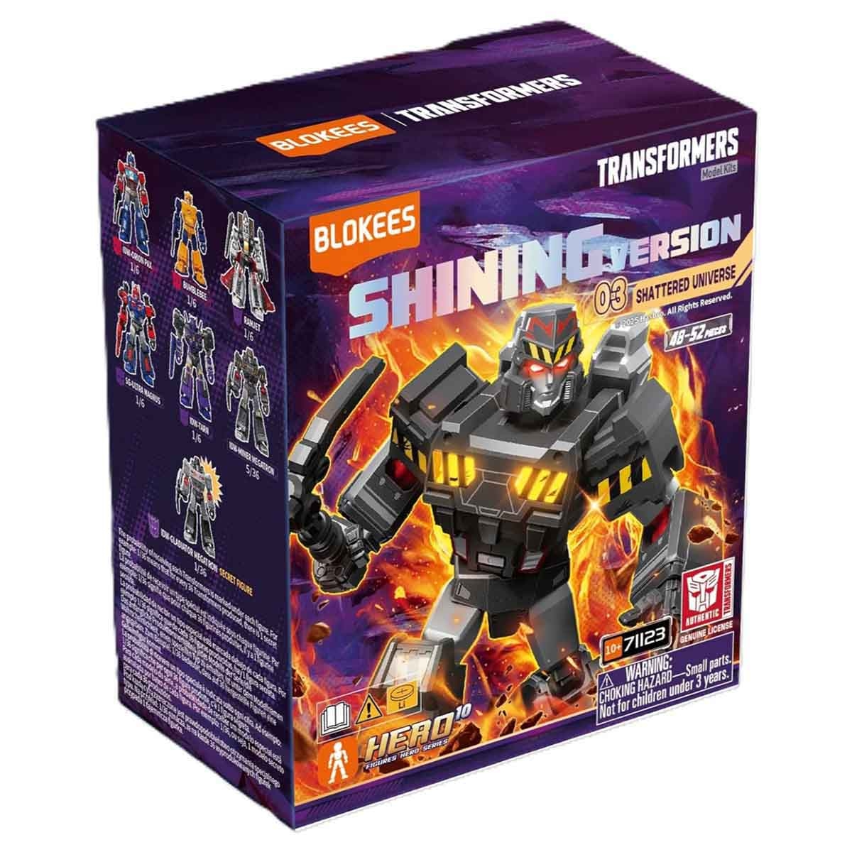 Blokees Transformers 71123 Shining Version 03 Shattered Universe Assorted Action Figure Model Kit Unisex, 13+ Years