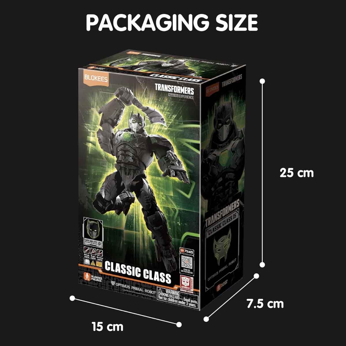 بلوكيس ترانسفورمرز 71145 كلاسيك كلاس 05 أوبتيموس برايمال روبوت مجسم أكشن قابل للتجميع – للجنسين، 13+ سنة