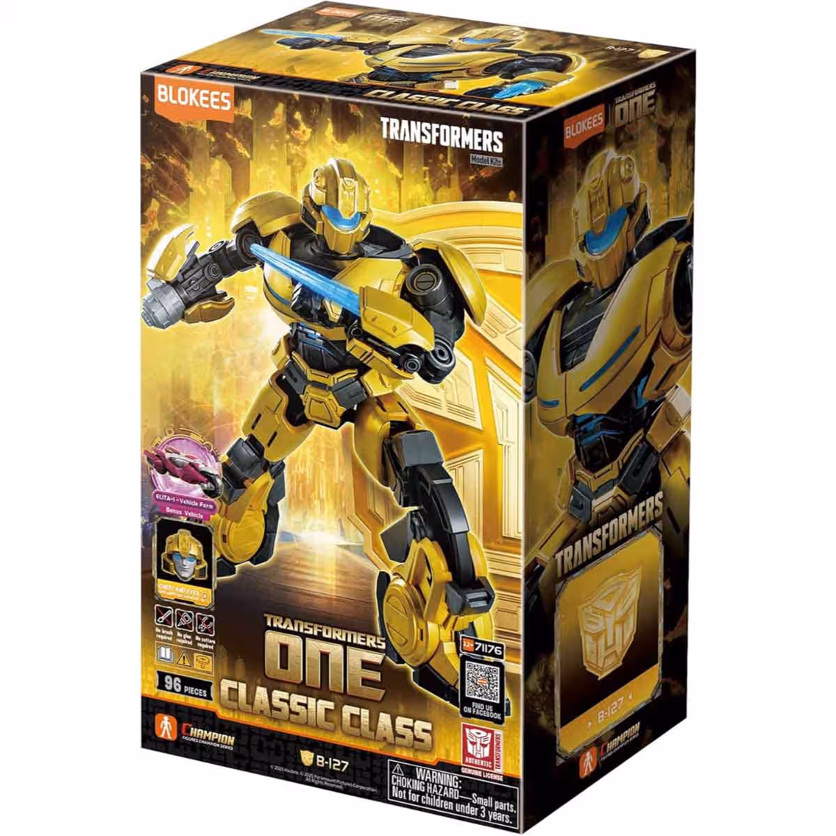Blokees Transformers 71176 Classic Class 15 B-127 Action Figure Model Kit Unisex, 13+ Years
