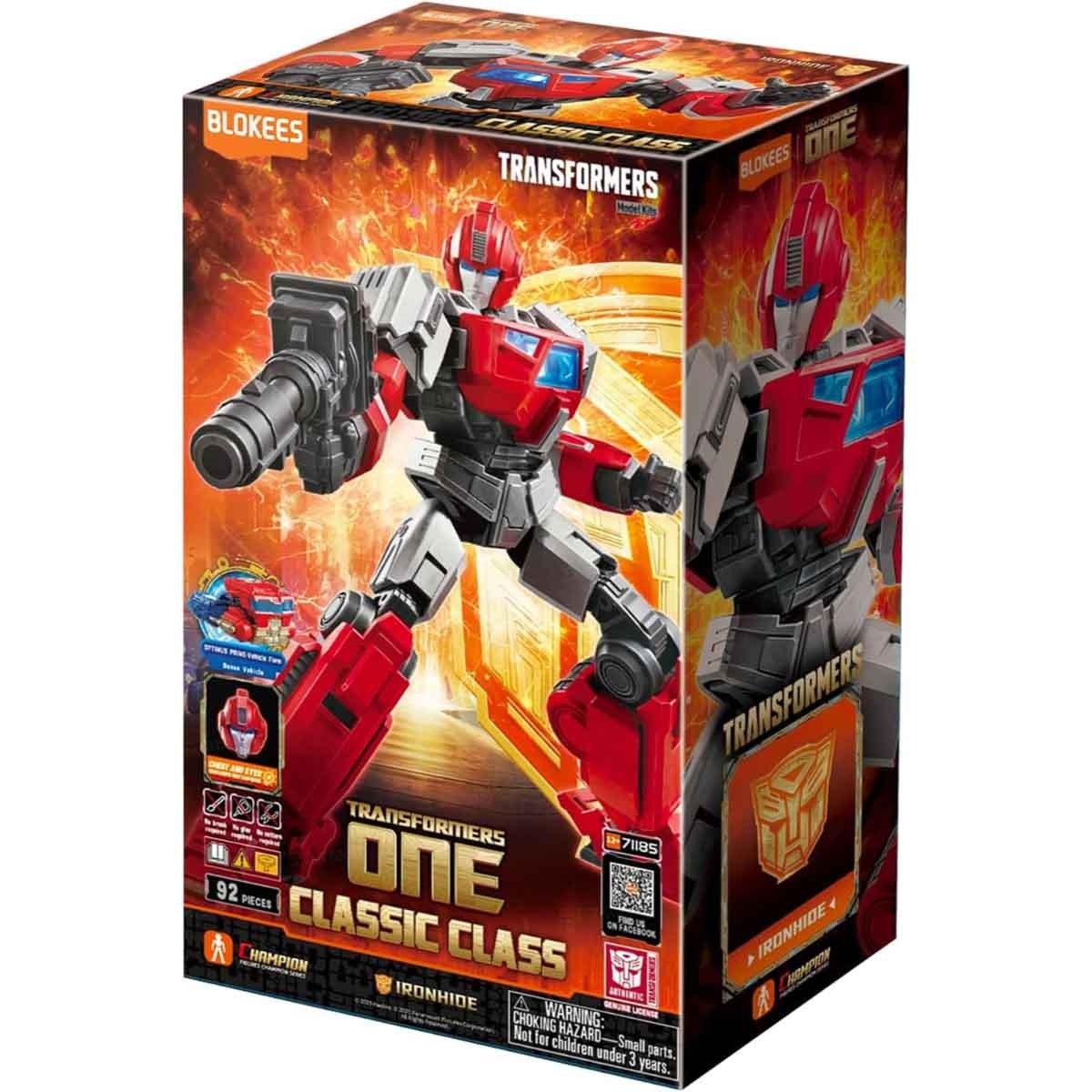 Blokees Transformers 71185 Classic Class 19 Ironhioe Action Figure Model Kit Unisex, 13+ Years