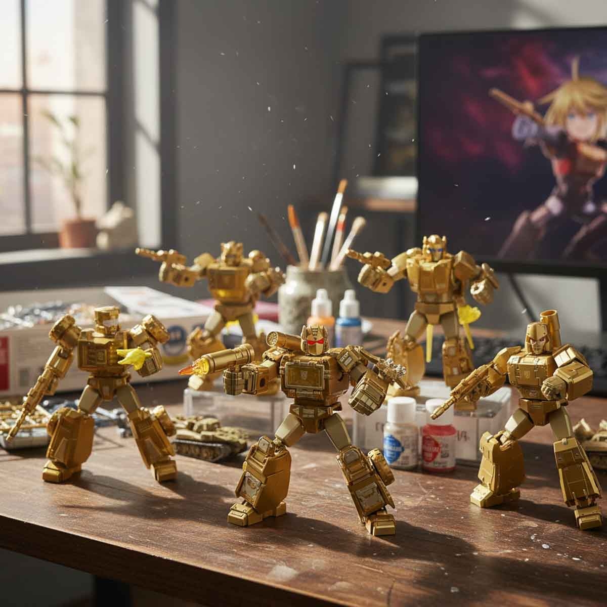 Blokees Transformers 71192 XV02 Golden Lagoon Guardian Action Figure Limited Model Kit Unisex, 13+ Years