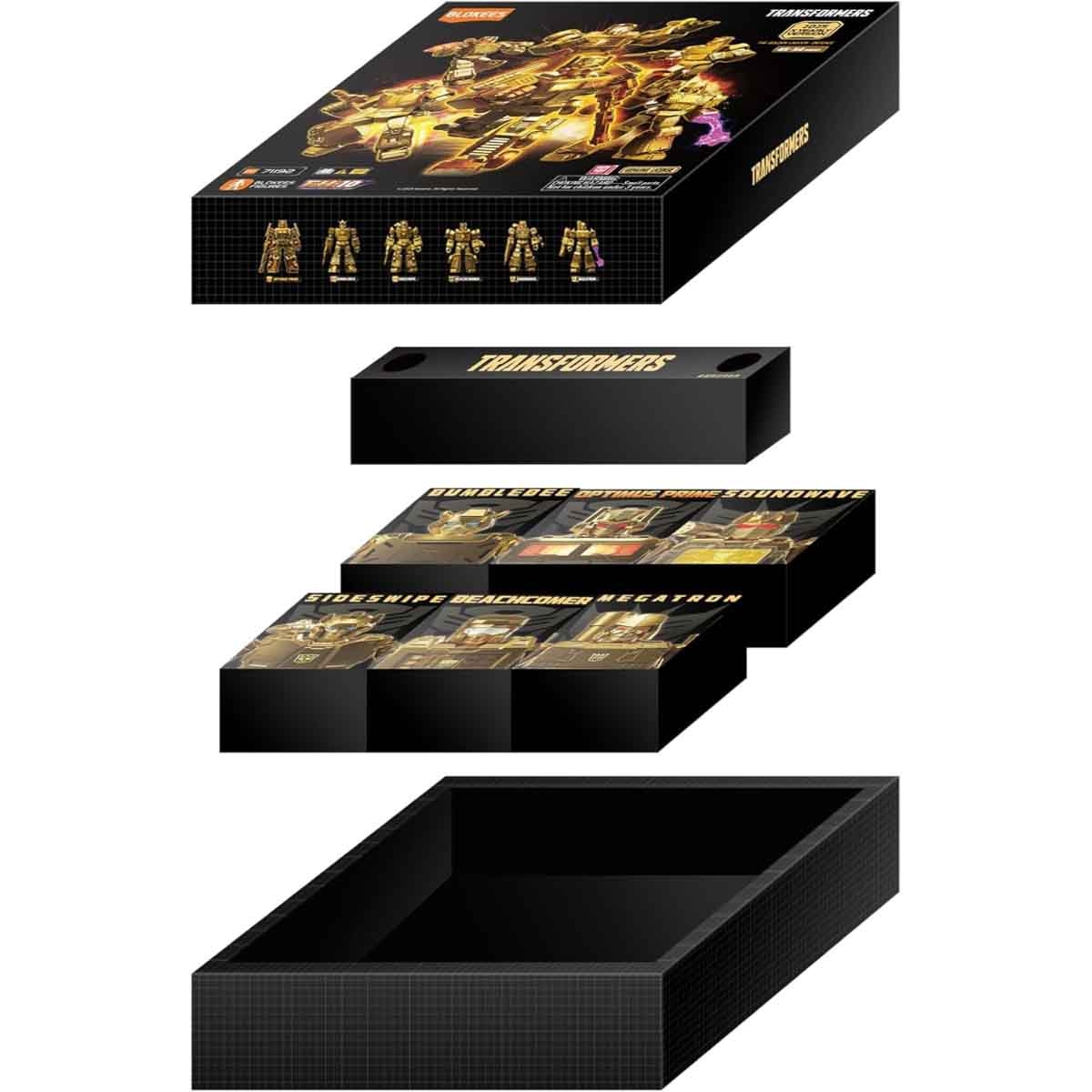 Blokees Transformers 71192 XV02 Golden Lagoon Guardian Action Figure Limited Model Kit Unisex, 13+ Years