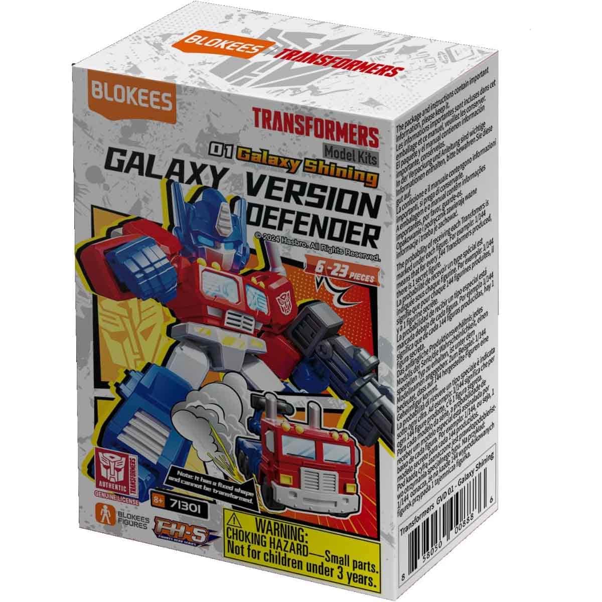 Blokees Transformers 71301 GVD01 Galaxy Shining Assorted Action Figure Model Kit Unisex, 13+ Years
