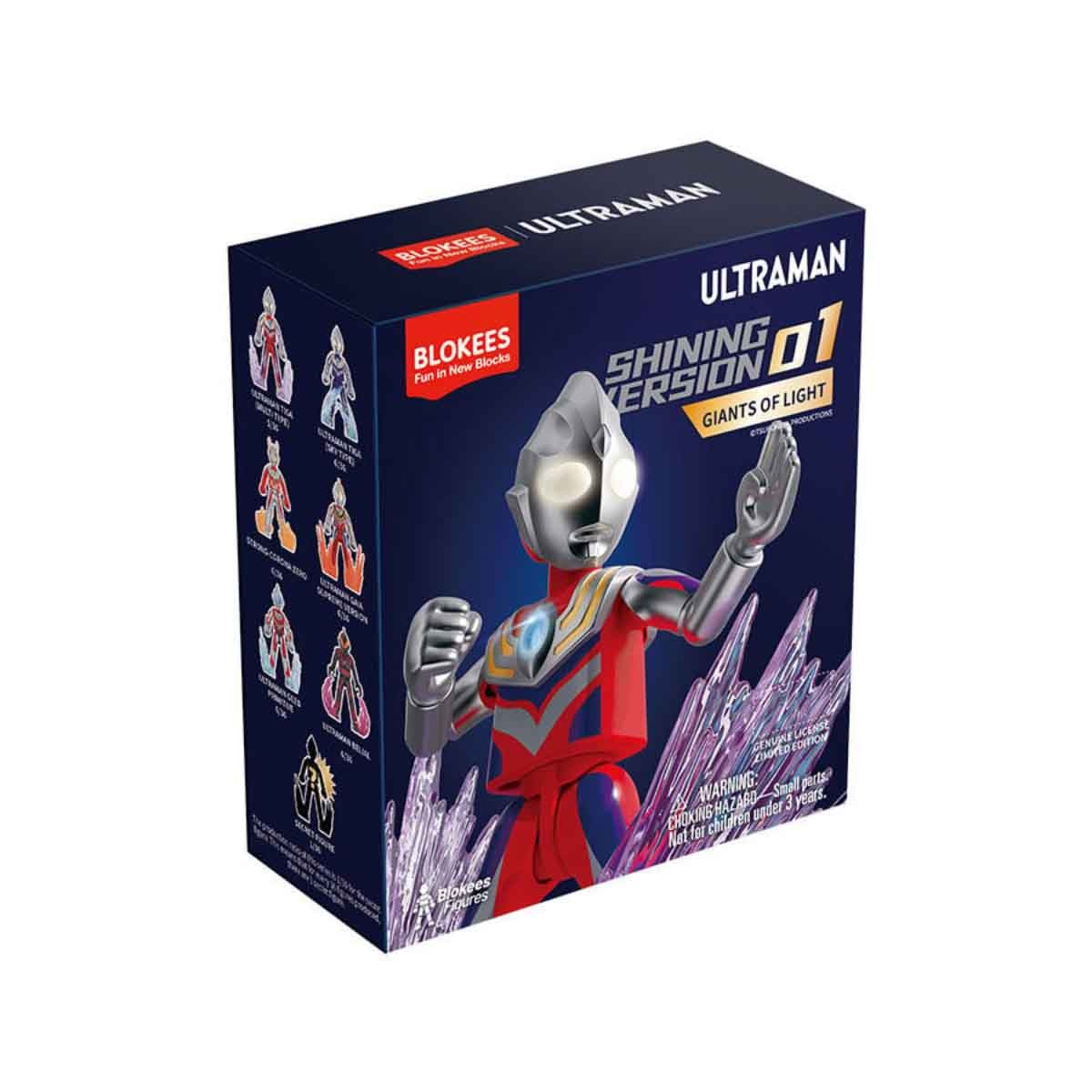 Blokees Ultraman 71205 Shining Version SV 01 Giant of Light Assorted Action Figure Model Kit Unisex, 3-4 Years