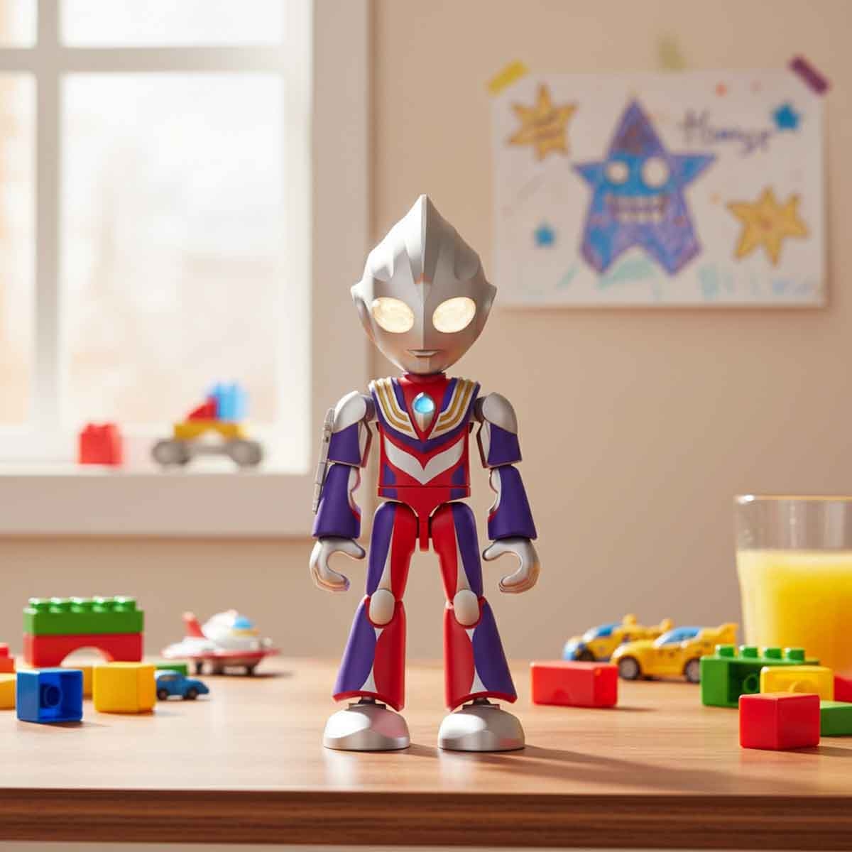 Blokees Ultraman 74825 Precool 01 Tiga Multi Type Action Figure Model Kit Unisex, 3-4 Years