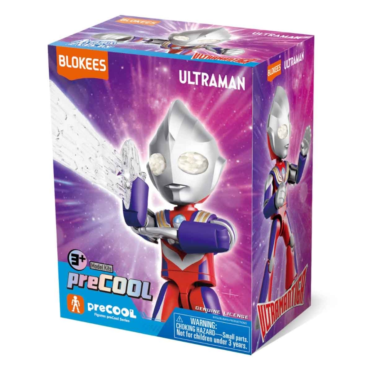 Blokees Ultraman 74825 Precool 01 Tiga Multi Type Action Figure Model Kit Unisex, 3-4 Years