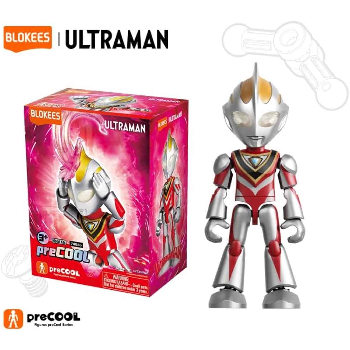 Blokees Ultraman 74846 Precool 05 Gaia Action Figure Model Kit Unisex, 3-4 Years