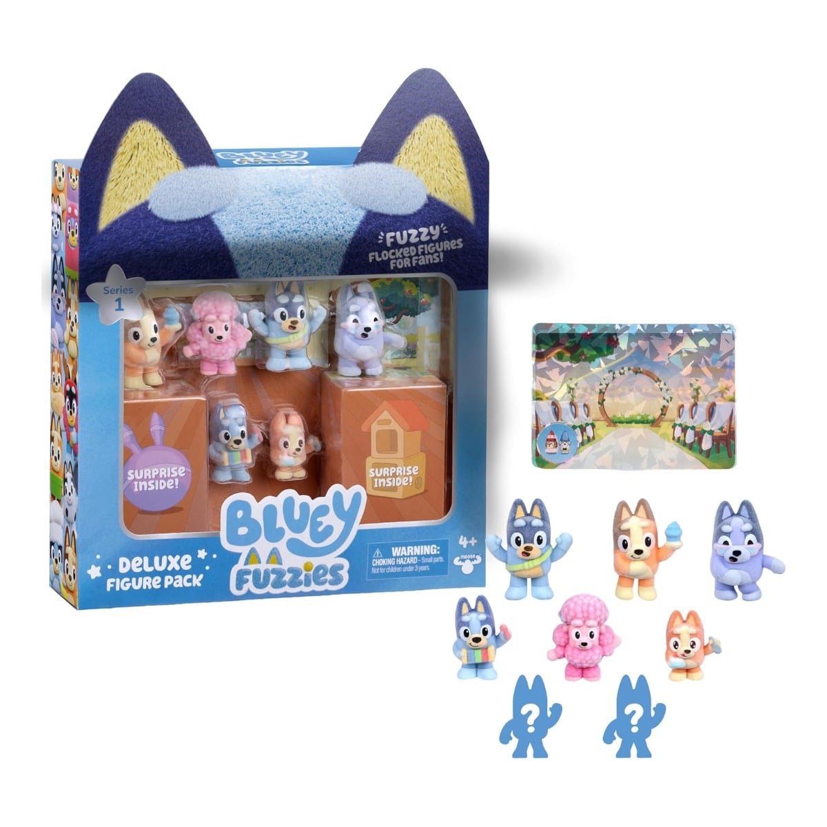 Bluey S14 Fuzzies Deluxe Figure Playset Unisex, 5-7 Years