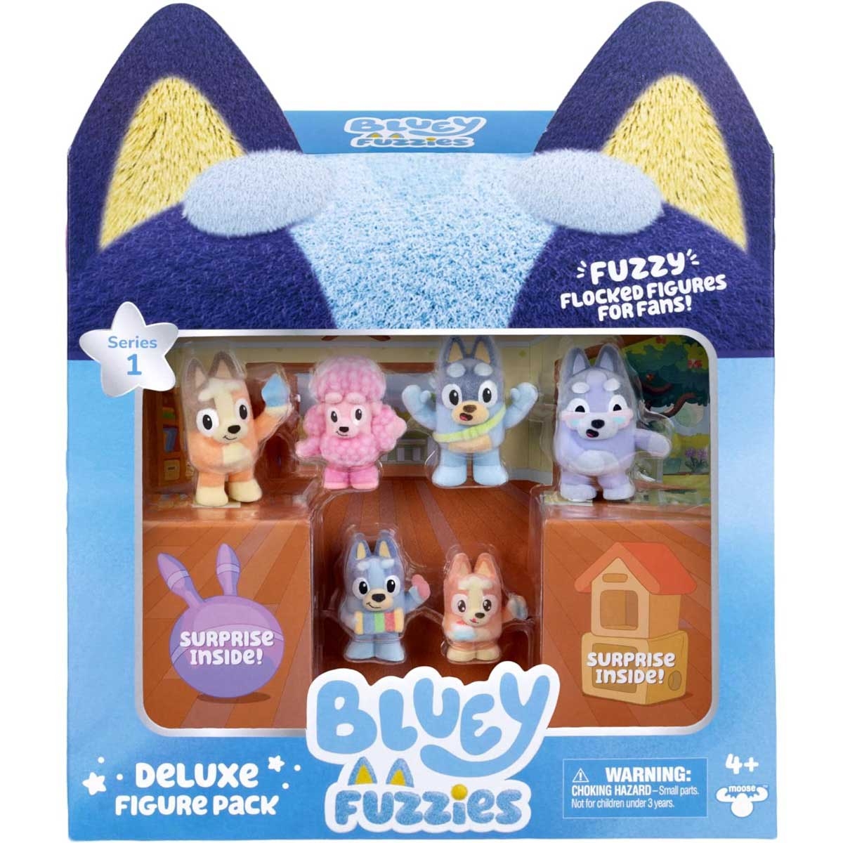 Bluey S14 Fuzzies Deluxe Figure Playset Unisex, 5-7 Years