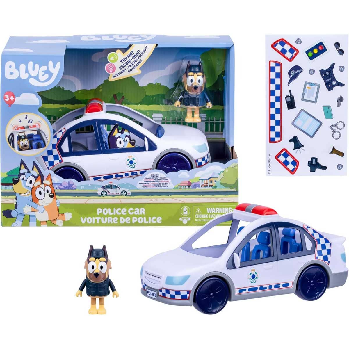 Bluey S14 Police Car Playset Unisex, 3-4 Years