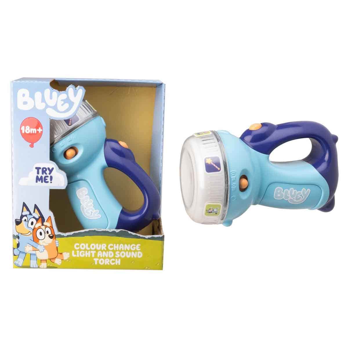 Bluey Colour Change Light & Sound Torch Toddler, 0-2 Years