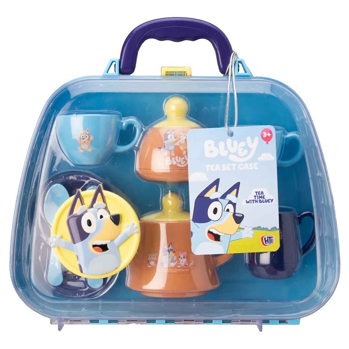بلووي طقم شاي مع حقيبة حمل، للجنسين، من عمر 3 إلى 4 سنوات