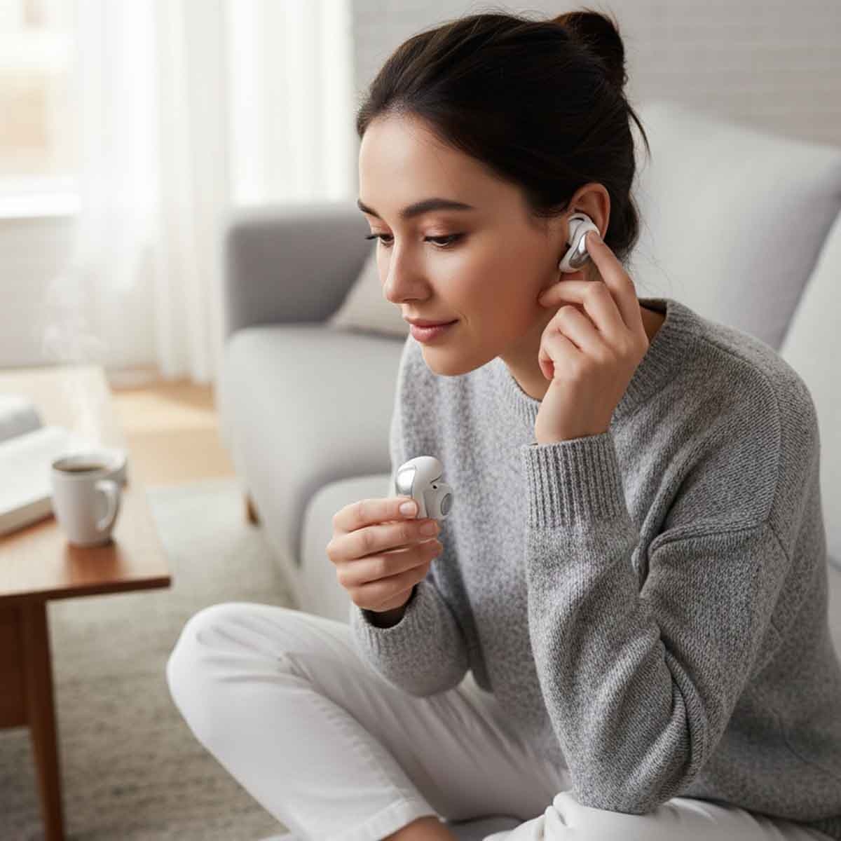 بوز ألترا أوبن سماعات أذن لاسلكية مفتوحة باللون الأسود