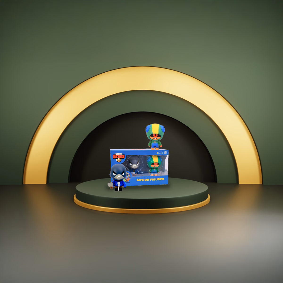 Brawl Stars 4.5" Window Box Assorted Action Figure Boys, 3-4 Years