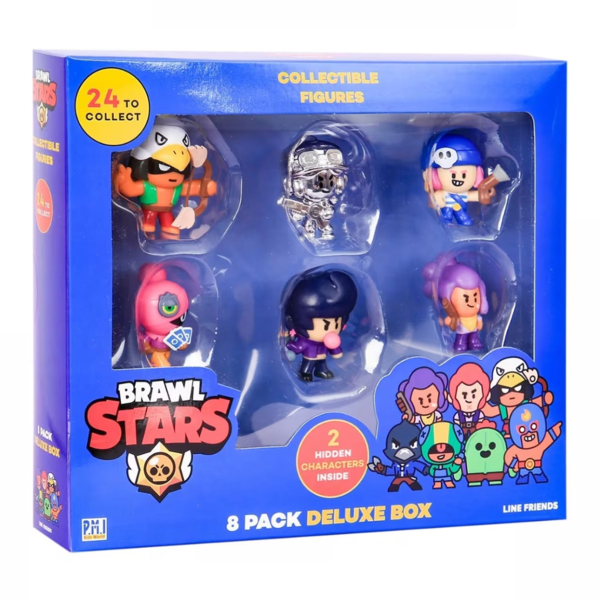 Brawl Stars Assorted Action Figures Boys, 3-4 Years, Pack of 8