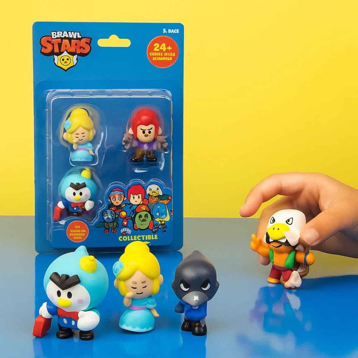 Brawl Stars Blister Assorted Action Figure Unisex, 3-4 Years, Pack of 5