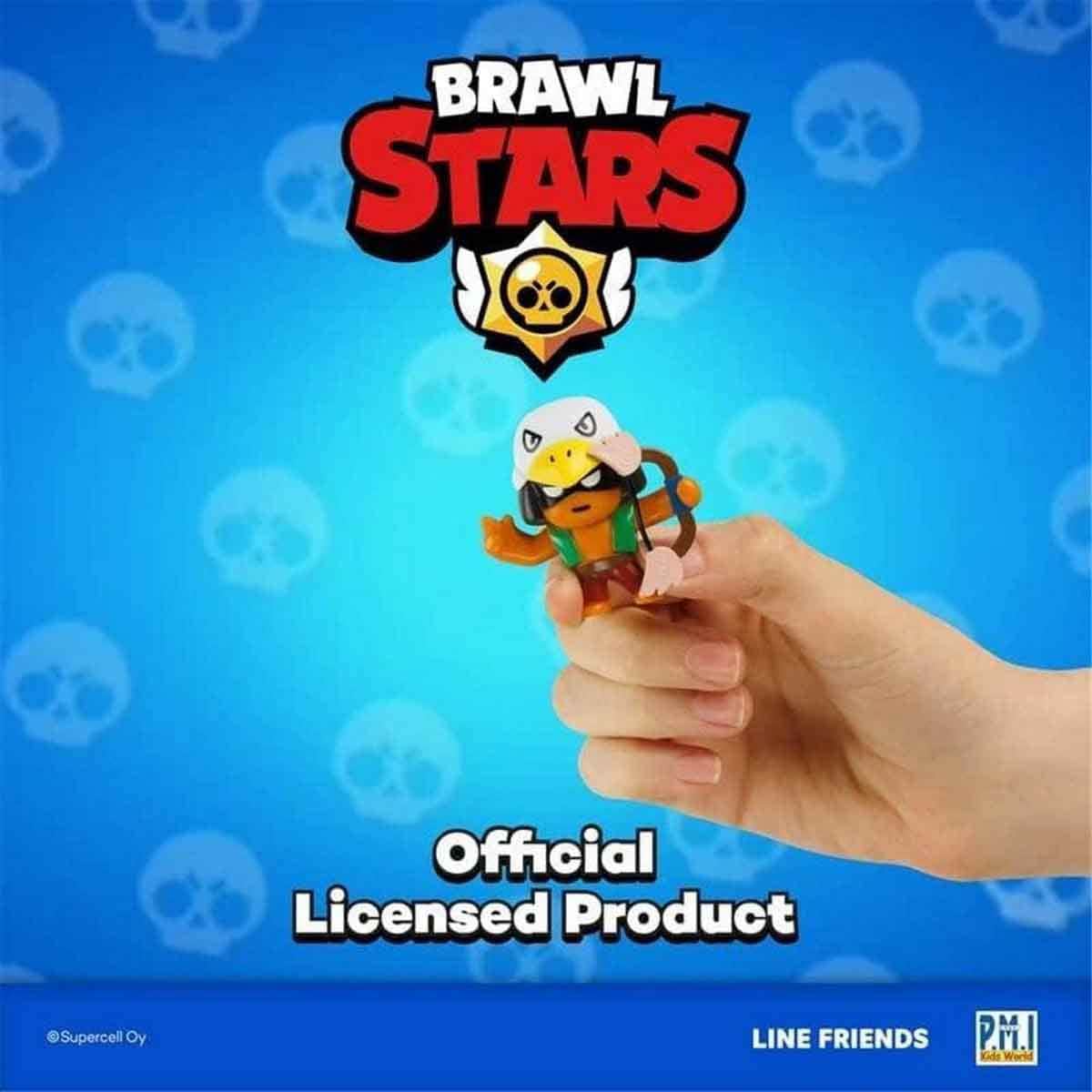 Brawl Stars Blister Assorted Action Figure Unisex, 3-4 Years, Pack of 8