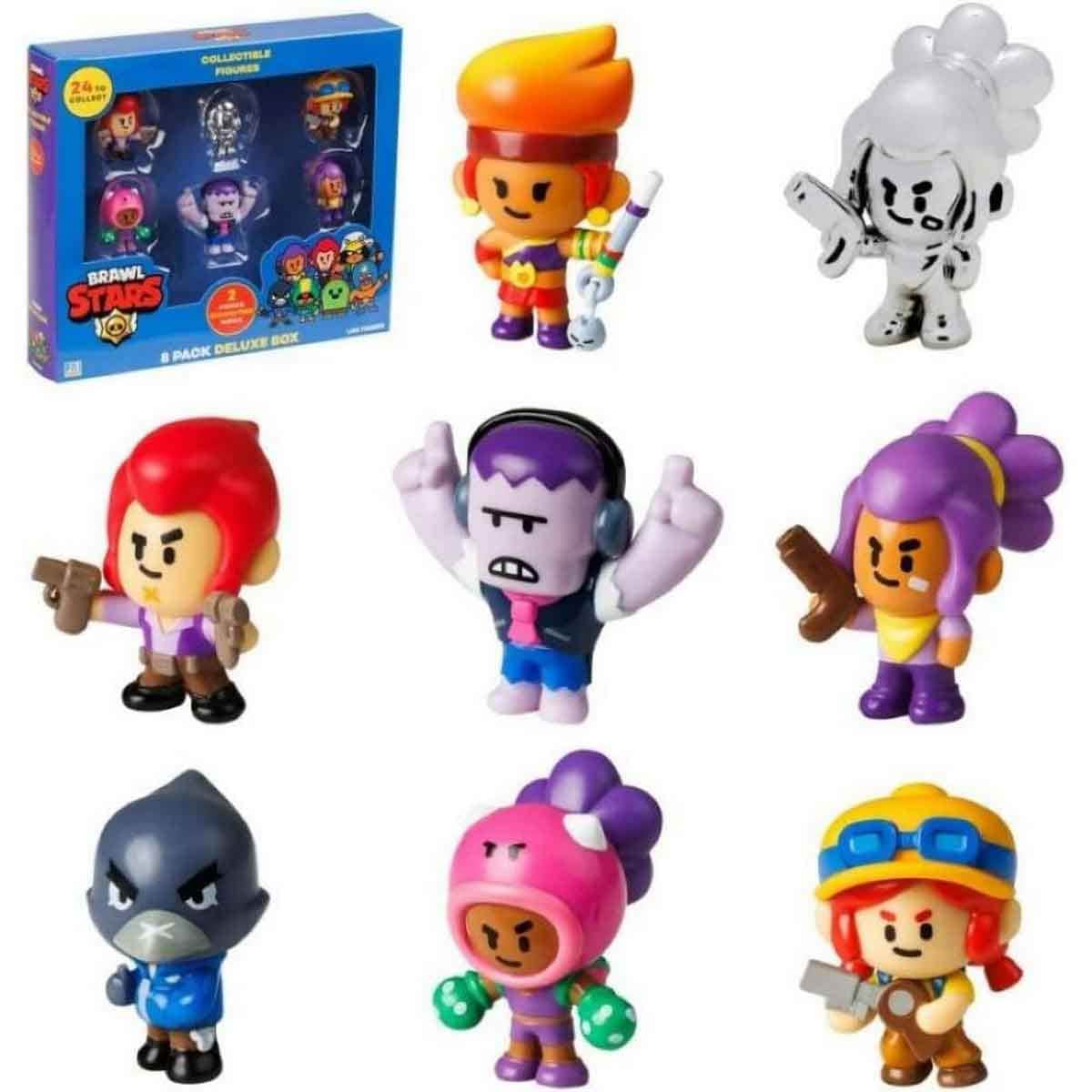 Brawl Stars Blister Assorted Action Figure Unisex, 3-4 Years, Pack of 8