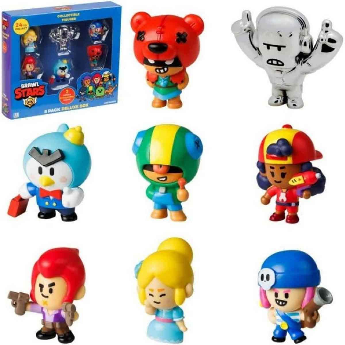 Brawl Stars Blister Assorted Action Figure Unisex, 3-4 Years, Pack of 8