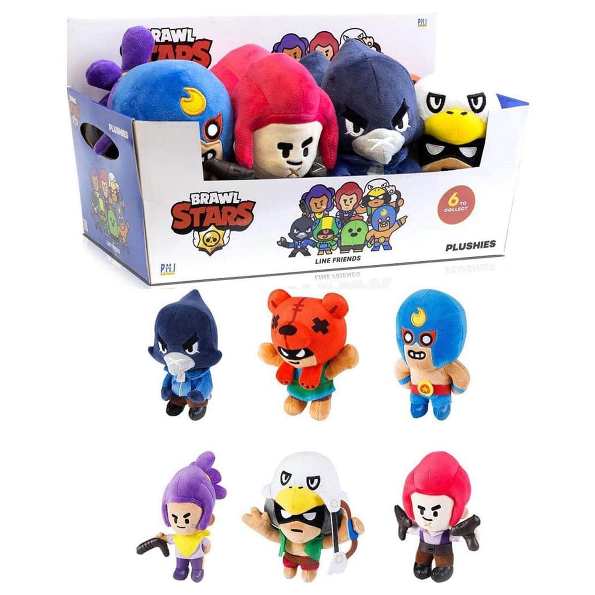 Brawl Stars 6.4" Assorted Plush Toy Unisex, 3-4 Years