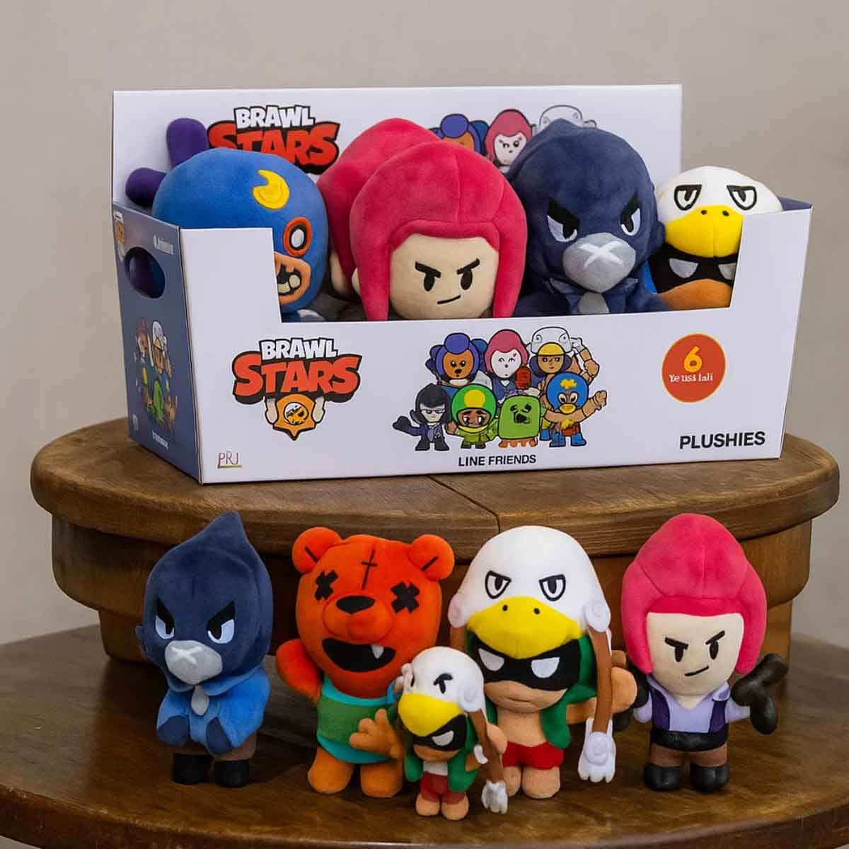 Brawl Stars 6.4" Assorted Plush Toy Unisex, 3-4 Years