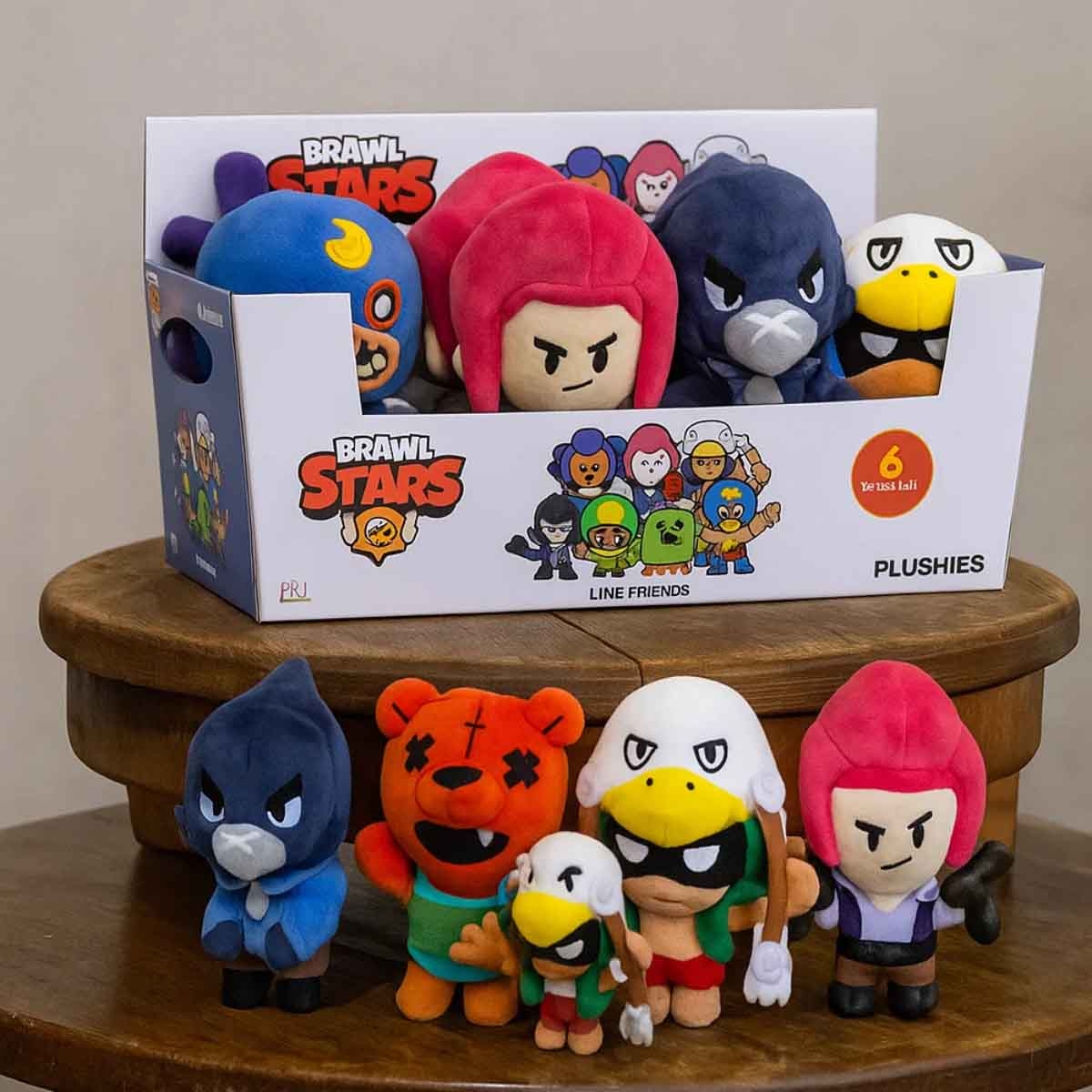 برول ستارز لعبة محشوة متنوعة 6.4 انش للجنسين، عمر 3-4 سنوات