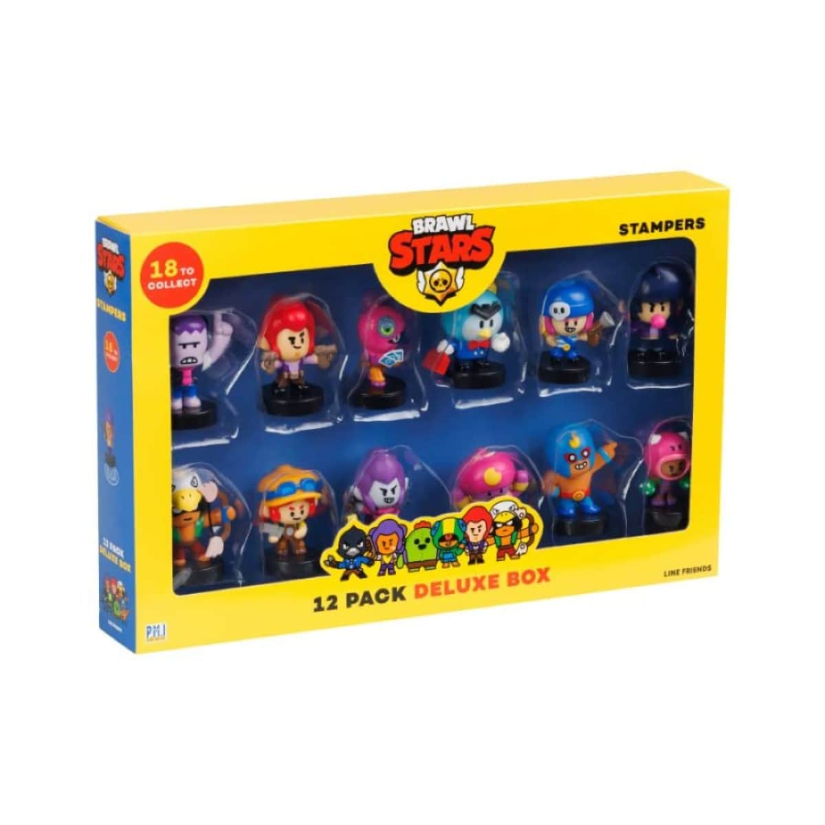 Brawl Stars (S1) Deluxe Box Stampers Boys, 3-4 Years, Pack of 12