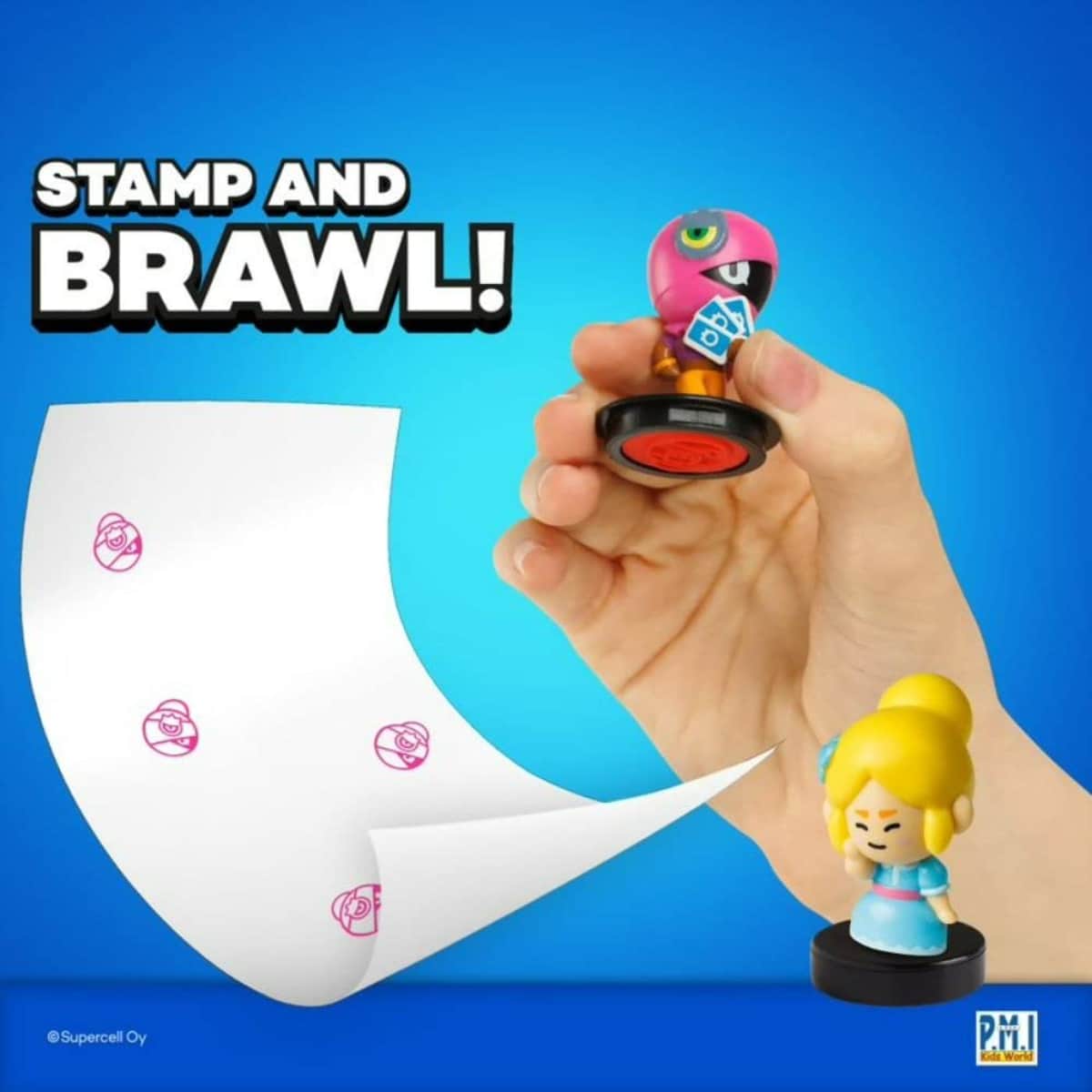 Brawl Stars (S1) Deluxe Box Stampers Boys, 3-4 Years, Pack of 12