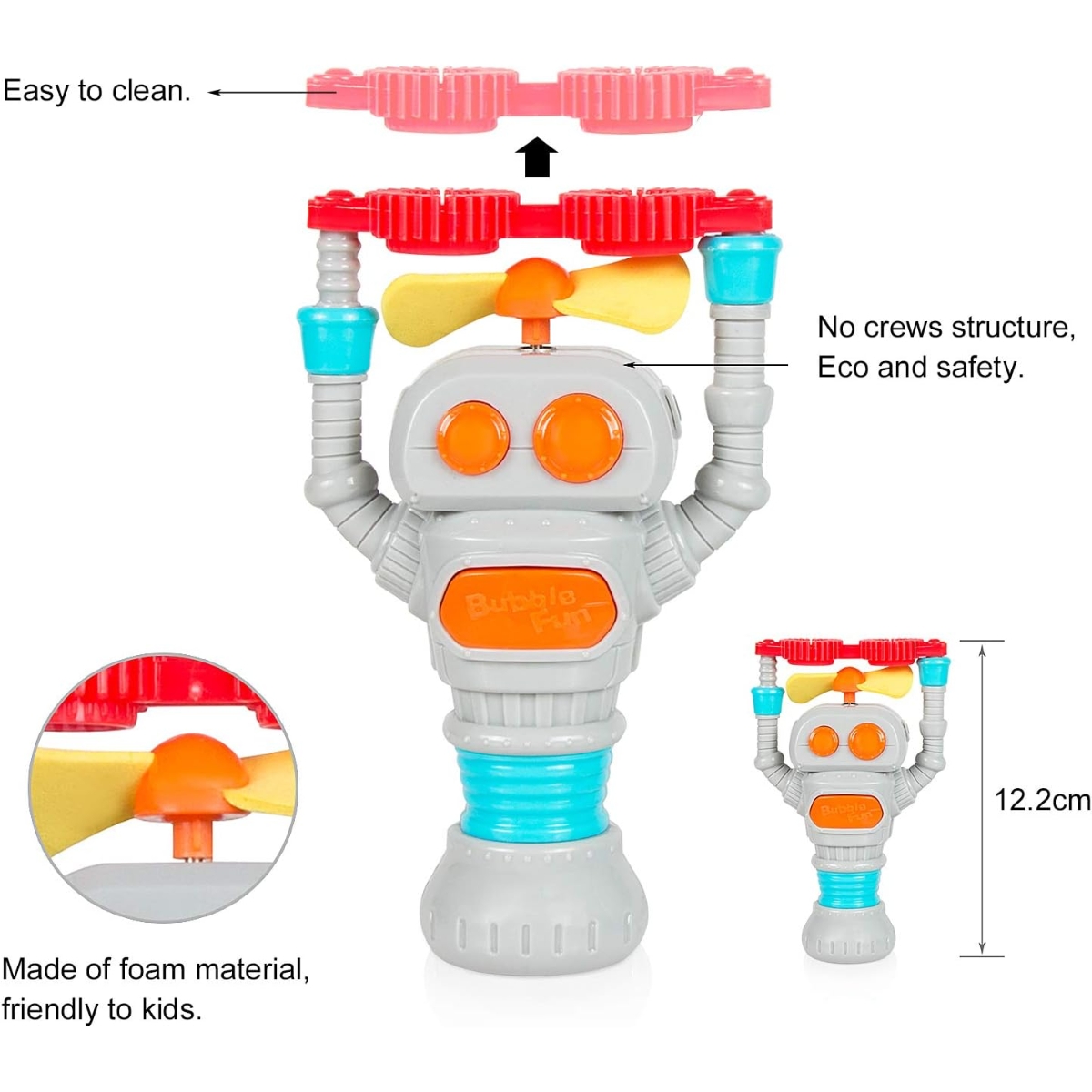 Bubble Fun Battery Operated Space Friend Bubble Maker with Solution Unisex, 3-4 Years